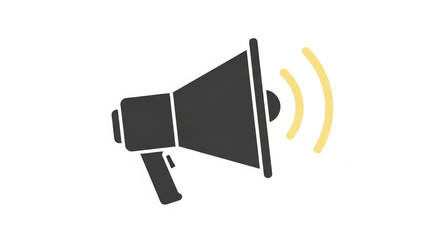 loudspeaker on white background