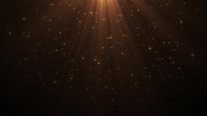 abstract background with glitter sparkle particles on spot light - Powered by Adobe