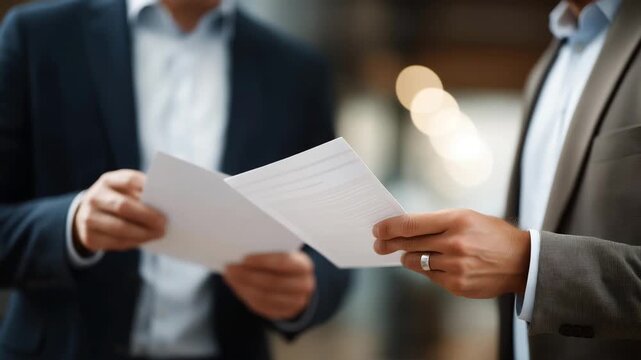 Close-up of jurors&rsquo; hands passing evidence sheets and highlighting critical points, symbolizing collaborative evaluation, attentive analysis, professional courtroom responsibility, impartial