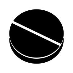 Minimal Pills Icon for Medical, Health, and Pharmacy Design