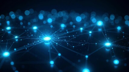 Cyber Monday supply chain network glowing nodes for global business, data connectivity and ecommerce success, a modern 4k video footage concept - Powered by Adobe