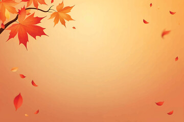 Thanksgiving Autumn Leaves Background