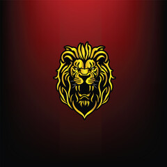 Powerful lion head logo — symbol of courage, strength, and leadership. Ideal for brands, sports, and apparel.