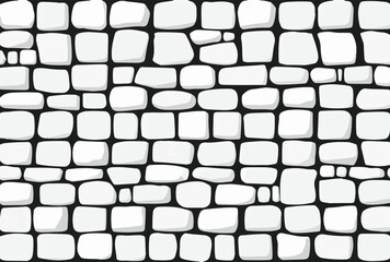 Stone wall texture, grey cobblestone surface, natural masonry background, abstract stonework design