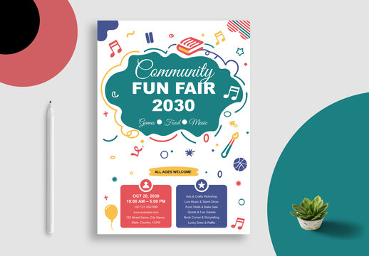 Community Event Flyer Layout