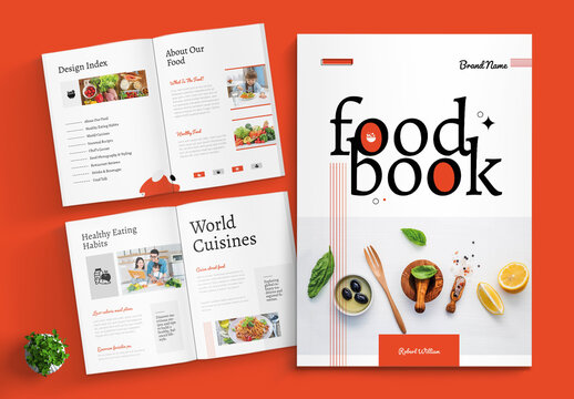 Food Book Template Layout