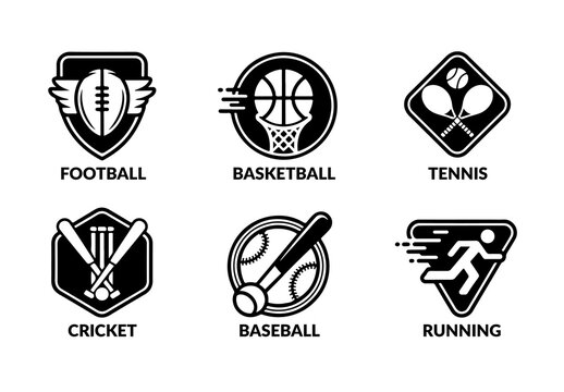 Sports Badge Design Layout