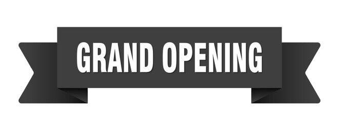 grand opening ribbon isolated on transparent background. grand opening ribbon
