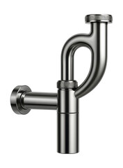 Compact siphon with adjustable neck, ideal for small bathroom vanities in city apartments.