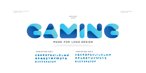 Creative Design vector Font of twisted Ribbon for Title, Header, Lettering, Logo. 