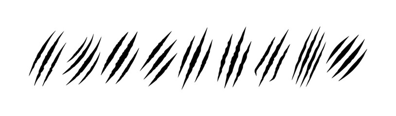 Vector illustration of multiple black diagonal lines arranged in a close formation