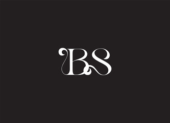 Elegant BS Monogram Logo | Luxury Minimal Letter Design Template