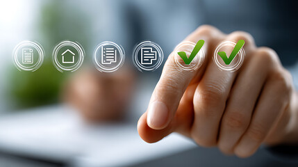 Digital task management office space iconography modern workplace close-up view efficient workflow