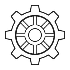 Obraz premium Mechanical Precision: A meticulously crafted gear, a symbol of intricate machinery and the smooth operation of industry, is presented. Showing technical expertise, engineering prowess.