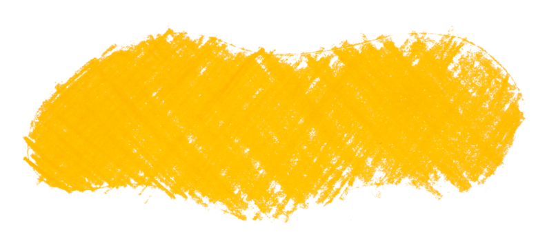 Abstract organic colored pencils abstract yellow chalk drop shape isolated on transparent background - Powered by Adobe