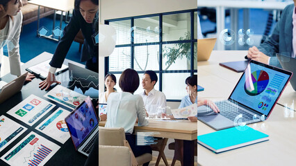 様々なビジネスシーンと統計データ