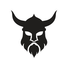 Dynamic Viking Warrior Emblem Representing Thunder, Energy, and Strength