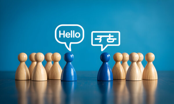 Global Communication Concept: People Speaking Different Languages.