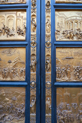 Paradise gate of the Baptistery in Florence