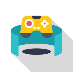 Virtual reality headset with controller, immersing into the metaverse