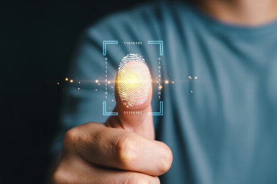 Fingerprint scan technology for security and access control biometric authentication and identification system