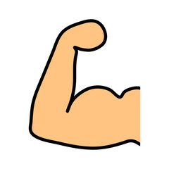 A color illustration depicting a healthy lifestyle and its attributes, on a white background