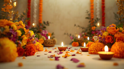 "Petals, Diyas, and the Festival of Lights"