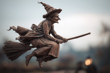 Fototapeta premium statue of a witch