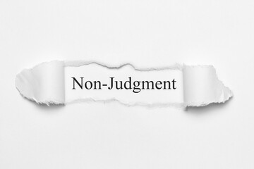Non-Judgment	
