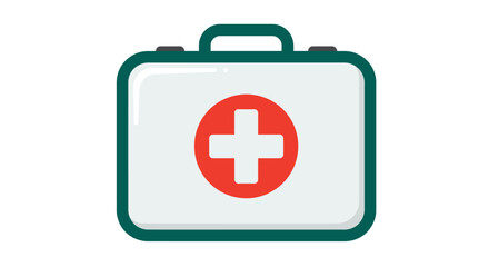 Obraz premium First aid kit illustration emergency healthcare supplies and safety