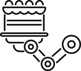 Street food cart offering delicious street food and snacks