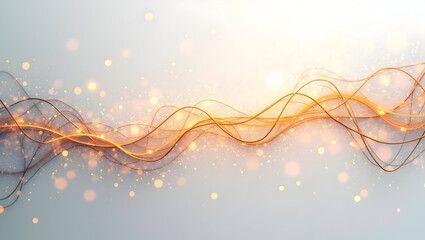 Alpha wave An abstract linework composition of neural pathways, golden alpha waves zig-zagging through the web, everything softly glowing and isolated(1)