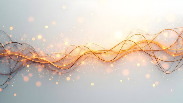 Alpha wave An abstract linework composition of neural pathways, golden alpha waves zig-zagging through the web, everything softly glowing and isolated(1)