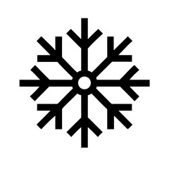 Vector art of snowflake icon symbol of winter, christmas, and new year decorative element for festive designs and holiday themes simple and elegant graphic