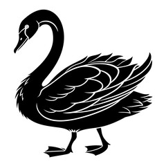 Obraz premium Abstract white shapes and dots on a black background