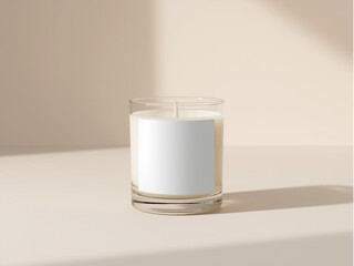 Candle Jar Mockup with Blank Label