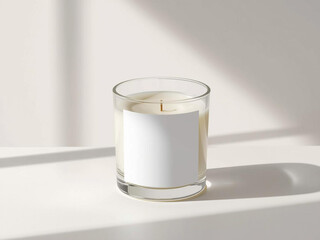 Candle Jar Mockup with Blank Label
