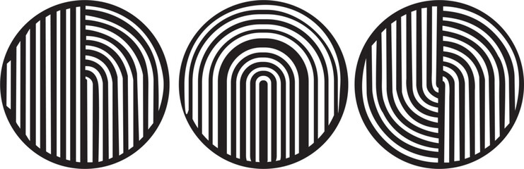 Fototapeta premium black and white abstract vector illustration