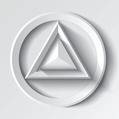 A triangle inside a circle