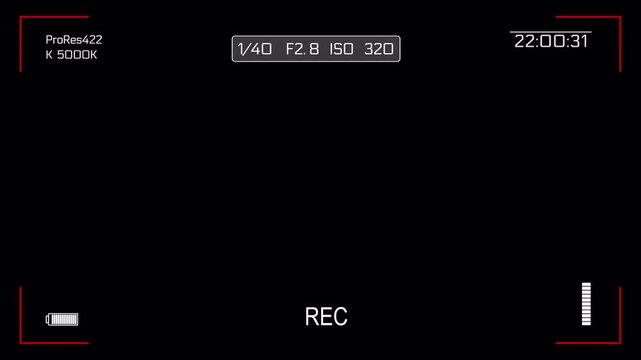 This is a Surveillance CCTV monitoring screen template with single camera view based on Security camera system concept, CCTV User interface video overlay. CCTV dashboard interface 4k