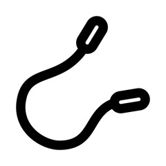 Skipping Rope vibrant icon for fitness, training, and healthy lifestyle design