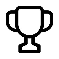Trophy unique icon for modern and professional achievement and award design projects
