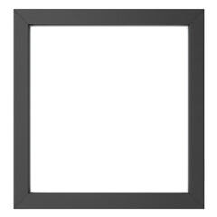 Square black minimalist picture frame on background