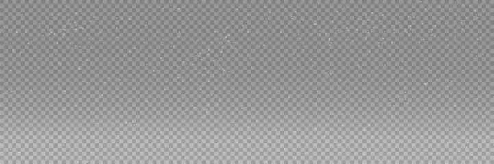 Fototapeta premium Ethereal sparkling dust with glowing particles on a dark background. Perfect for magical effects, fantasy designs, and festive decorations.