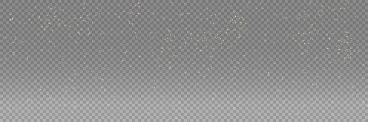 Ethereal sparkling dust with glowing particles on a dark background. Perfect for magical effects, fantasy designs, and festive decorations.