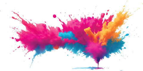 Minimalist Pink Dot on White Background Abstract Simple Graphic Design