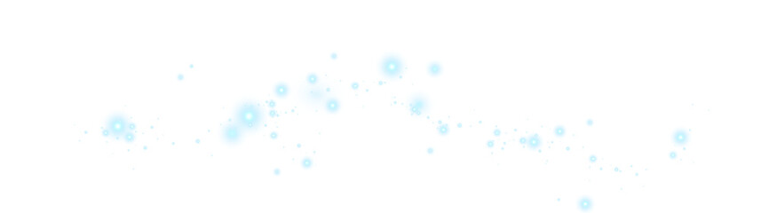 PNG magical glitter with soft BLUE LIGHT shine