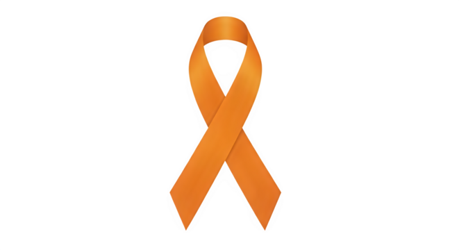 Orange awareness ribbon