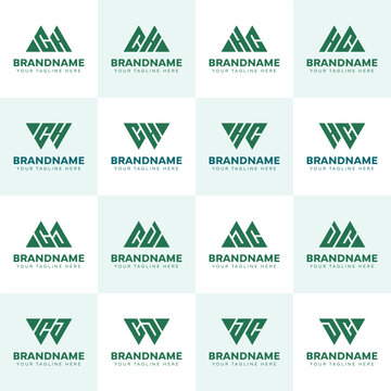 Letters MCH WCH MCJ WCJ CH CJ, suitable for any business