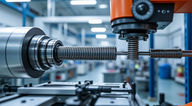 Precision Machining Process in Industrial Factory with Advanced Equipment and Tools